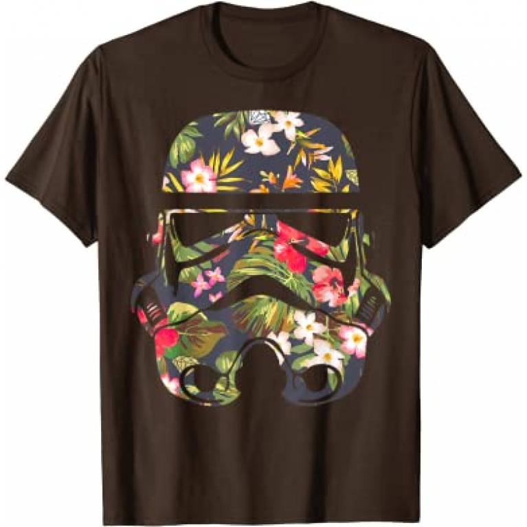 Star Wars Tropical Stormtrooper Floral Print Graphic T-Shirt T-Shirt 